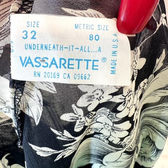 Y2K Tank Top Black Floral Sheer Size M - Picture 6 of 6